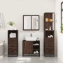 Set de muebles baño 4 pzas madera contrachapada roble marrón de , Muebles de baño - Ref: Foro24-3301269, Precio: 332,60 €, De...