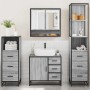 Set de muebles de baño 4 pzas madera contrachapada gris sonoma de , Muebles de baño - Ref: Foro24-3301288, Precio: 374,16 €, ...