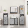 Set de muebles de baño 4 pzas madera contrachapada gris sonoma de , Muebles de baño - Ref: Foro24-3301288, Precio: 374,16 €, ...
