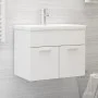 Armario para lavabo madera contrachapada blanco 60x38,5x46 cm de vidaXL, Muebles de baño - Ref: Foro24-804647, Precio: 39,30 ...