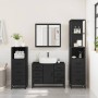 Juego de muebles de baño 4 pzas madera contrachapada negro de , Muebles de baño - Ref: Foro24-3301260, Precio: 448,85 €, Desc...