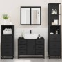 Juego de muebles de baño 4 pzas madera contrachapada negro de , Muebles de baño - Ref: Foro24-3301260, Precio: 448,85 €, Desc...