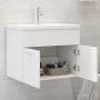Armario para lavabo madera contrachapada blanco 60x38,5x46 cm de vidaXL, Muebles de baño - Ref: Foro24-804647, Precio: 39,30 ...