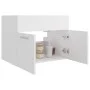 Armario para lavabo madera contrachapada blanco 60x38,5x46 cm de vidaXL, Muebles de baño - Ref: Foro24-804647, Precio: 39,30 ...