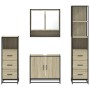 Juego de muebles de baño 4 pzas contrachapada roble sonoma de , Muebles de baño - Ref: Foro24-3301276, Precio: 321,21 €, Desc...