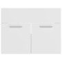 Armario para lavabo madera contrachapada blanco 60x38,5x46 cm de vidaXL, Muebles de baño - Ref: Foro24-804647, Precio: 38,38 ...