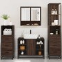 Set de muebles baño 4 pzas madera contrachapada roble marrón de , Muebles de baño - Ref: Foro24-3301304, Precio: 349,59 €, De...