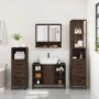 Set de muebles baño 4 pzas madera contrachapada roble marrón de , Muebles de baño - Ref: Foro24-3301304, Precio: 349,59 €, De...