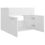 Armario para lavabo madera contrachapada blanco 60x38,5x46 cm de vidaXL, Muebles de baño - Ref: Foro24-804647, Precio: 39,30 ...