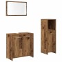 Juego de muebles de baño 3 piezas madera ingeniería envejecida de , Muebles de baño - Ref: Foro24-3328559, Precio: 117,27 €, ...