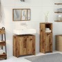 Juego de muebles de baño 3 piezas madera ingeniería envejecida de , Muebles de baño - Ref: Foro24-3328559, Precio: 117,27 €, ...