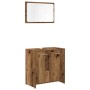 Juego de muebles de baño 3 piezas madera ingeniería envejecida de , Muebles de baño - Ref: Foro24-3328559, Precio: 117,27 €, ...