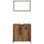Juego de muebles de baño 3 piezas madera ingeniería envejecida de , Muebles de baño - Ref: Foro24-3328559, Precio: 117,27 €, ...