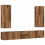 Muebles de TV de pared 5 uds madera vieja madera de ingeniería de , Muebles TV - Ref: Foro24-3328959, Precio: 195,84 €, Descu...