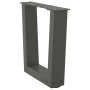 Patas para mesa comedor forma V 2 uds antracita 30x(30-31,3) cm de , Patas para mesas - Ref: Foro24-4012602, Precio: 44,72 €,...