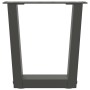 Patas para mesa comedor forma V 2 uds antracita 30x(30-31,3) cm de , Patas para mesas - Ref: Foro24-4012602, Precio: 44,72 €,...