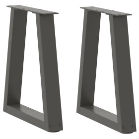 Patas para mesa de comedor en forma de V 2 uds antracita acero de , Patas para mesas - Ref: Foro24-4012546, Precio: 60,14 €, ...