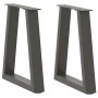 Patas para mesa de comedor en forma de V 2 uds antracita acero de , Patas para mesas - Ref: Foro24-4012546, Precio: 60,14 €, ...
