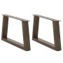 Patas para mesa de comedor en forma de V 2 uds acero natural de , Patas para mesas - Ref: Foro24-4012531, Precio: 56,70 €, De...