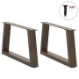 Patas para mesa de comedor en forma de V 2 uds acero natural de , Patas para mesas - Ref: Foro24-4012531, Precio: 56,70 €, De...