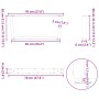 Patas para mesa de comedor forma V 2 uds negro 70x(30-31,3) cm de , Patas para mesas - Ref: Foro24-4012616, Precio: 70,29 €, ...