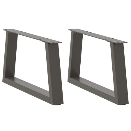 Patas para mesa comedor forma V 2 uds antracita 70x(30-31,3) cm de , Patas para mesas - Ref: Foro24-4012538, Precio: 66,32 €,...