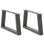Patas para mesa comedor forma V 2 uds antracita 70x(30-31,3) cm de , Patas para mesas - Ref: Foro24-4012538, Precio: 66,32 €,...