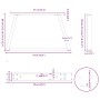 Patas para mesa comedor forma V 2 uds antracita 70x(30-31,3) cm de , Patas para mesas - Ref: Foro24-4012538, Precio: 66,32 €,...