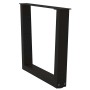 Patas para mesa de comedor forma V 2 uds negro 50x(42-43,3) cm de , Patas para mesas - Ref: Foro24-4012628, Precio: 67,32 €, ...