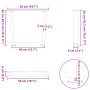 Patas para mesa de comedor forma V 2 uds negro 50x(42-43,3) cm de , Patas para mesas - Ref: Foro24-4012628, Precio: 67,32 €, ...