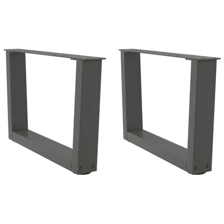 Patas para mesa comedor forma V 2 uds antracita 60x(30-31,3) cm de , Patas para mesas - Ref: Foro24-4012614, Precio: 64,29 €,...
