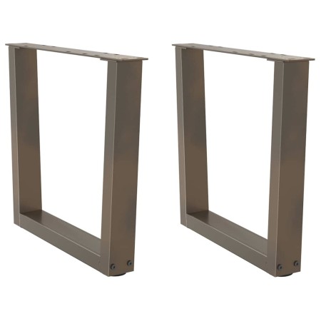 Patas para mesa de comedor forma de V 2 uds acero natural acero de , Patas para mesas - Ref: Foro24-4012635, Precio: 70,33 €,...