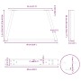 Patas para mesa de comedor forma V 2 uds negro 60x(42-43,3) cm de , Patas para mesas - Ref: Foro24-4012552, Precio: 58,47 €, ...