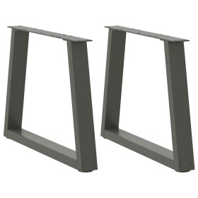 Patas para mesa de comedor en forma de V 2 uds antracita acero de , Patas para mesas - Ref: Foro24-4012550, Precio: 66,97 €, ...