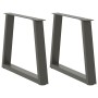 Patas para mesa de comedor en forma de V 2 uds antracita acero de , Patas para mesas - Ref: Foro24-4012550, Precio: 66,97 €, ...