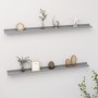 Estantes de pared 2 unidades gris 115x9x3 cm en Estanterías | Comprar online en Foru.es