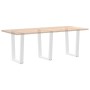 Patas para mesa de comedor forma V 2 uds blanco 70x(72-73,3) cm de , Patas para mesas - Ref: Foro24-4012661, Precio: 136,81 €...