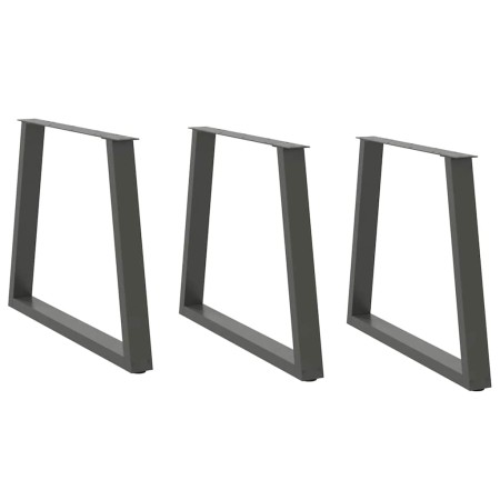 Patas para mesa de comedor en forma de V 3 uds antracita acero de , Patas para mesas - Ref: Foro24-4012586, Precio: 137,08 €,...