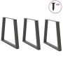 Patas para mesa de comedor en forma de V 3 uds antracita acero de , Patas para mesas - Ref: Foro24-4012586, Precio: 137,08 €,...