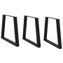 Patas para mesa de comedor en forma de V 3 uds acero negro de , Patas para mesas - Ref: Foro24-4012584, Precio: 113,74 €, Des...