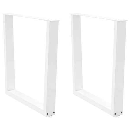 Patas para mesa de comedor en forma de V 2 uds blanco acero de , Patas para mesas - Ref: Foro24-4012649, Precio: 98,75 €, Des...