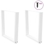 Patas para mesa de comedor en forma de V 2 uds blanco acero de , Patas para mesas - Ref: Foro24-4012649, Precio: 98,75 €, Des...