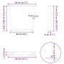 Patas para mesa de comedor en forma de V 2 uds blanco acero de , Patas para mesas - Ref: Foro24-4012649, Precio: 98,75 €, Des...