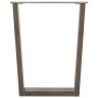 Patas para mesa de comedor en forma de V 3 uds acero natural de , Patas para mesas - Ref: Foro24-4012663, Precio: 136,81 €, D...