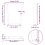 Patas para mesa de comedor en forma de V 3 uds acero natural de , Patas para mesas - Ref: Foro24-4012663, Precio: 136,81 €, D...
