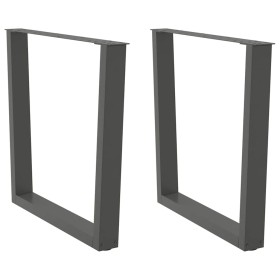 Patas para mesa comedor forma V 2uds antracita 90x(72-73,3) cm de , Patas para mesas - Ref: Foro24-4012654, Precio: 105,62 €,...