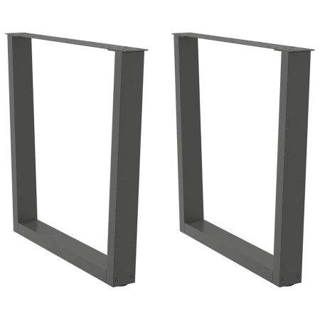 Patas para mesa comedor forma V 2uds antracita 90x(72-73,3) cm de , Patas para mesas - Ref: Foro24-4012654, Precio: 105,62 €,...