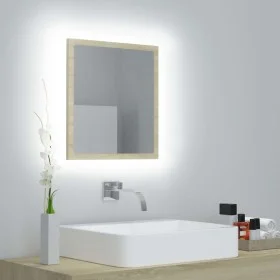 Espejo de baño acrílico color roble Sonoma 40x8,5x37 cm by vidaXL, bathroom vanities - Ref: Foro24-804911, Price: 24,22 €, Di...