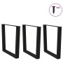 Patas para mesa de comedor en forma de V 3 uds acero negro de , Patas para mesas - Ref: Foro24-4012668, Precio: 134,55 €, Des...
