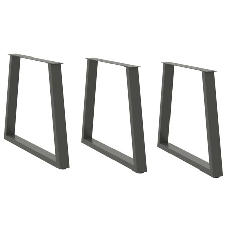 Patas para mesa de comedor en forma de V 3 uds antracita acero de , Patas para mesas - Ref: Foro24-4012590, Precio: 142,10 €,...